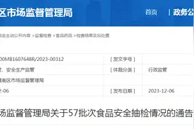 重庆市潼南区市场监督管理局关于57批次食品安全抽检情况的通告 （2023年第15号）图片