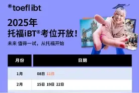 托福iBT考试和GRE普通考试于11月25日开放中国2025年考位图片