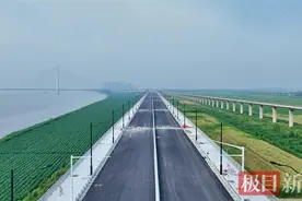 工程“进度条”再刷新，武汉左岸大道长河段全线贯通图片