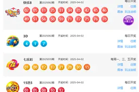 4月2日福彩中奖号码图片