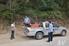 电白区罗坑镇开展非法采砂专项整治，打击4起违法行为图片