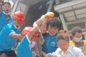 被困超48小时！缅甸帕拉宫酒店救出疑似华人女子，酒店离曼德勒皇宫不到十公里图片