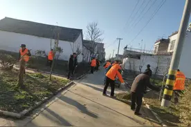 睢阳区坞墙镇：干群同吃“大锅饭” 打扫庭院迎新年图片