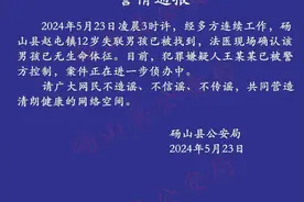 痛心！安徽砀山12岁失联男孩尸体已找到，警方：嫌犯已被控制图片
