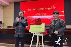 济南市黄河鲤鱼产销联盟揭牌成立图片
