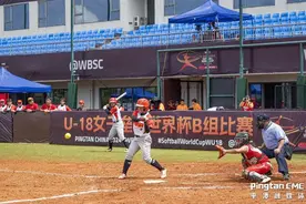 U18女子垒球世界杯B组小组赛第二个比赛日：中国队取得开门红图片