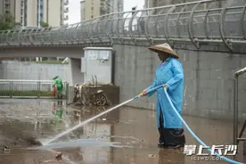 组图 | 洪水退去，清理淤泥还市民公园整洁图片