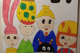 绘画《与众不同的帽子》｜烟台中小学生“才艺秀”作品选登图片