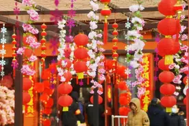 早樱花开喜迎春  玉渊潭里年味浓图片