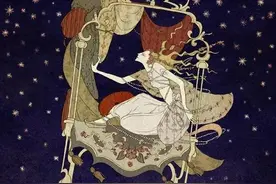 暗黑哥特风插画图片