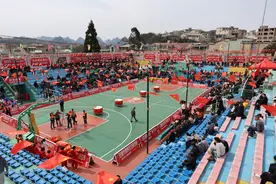 锦绣中国年 | 西秀区“百屯千场万人”新春篮球赛启动仪式在大西桥镇小寨村举行图片