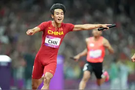 （杭州亚运会）田径——男子4x100米接力决赛赛况图片