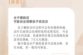 潮颜社日签丨光子嫩肤后可能会出现哪些不良反应？图片