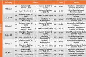 亚冠赛程更新：泰山队仅1主场在假期内，9月19日打响首战图片