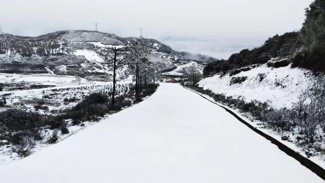 水磨轿顶山，一雪入仙境