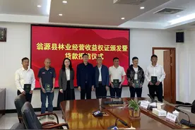 发放首批林业经营收益权证，林业经营收益权制度在广东正式落地实施图片