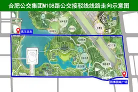 合肥新开M108路公交接驳线通往园博园图片