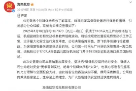 海南航空回应航班备降属正常处置并非“失效”图片