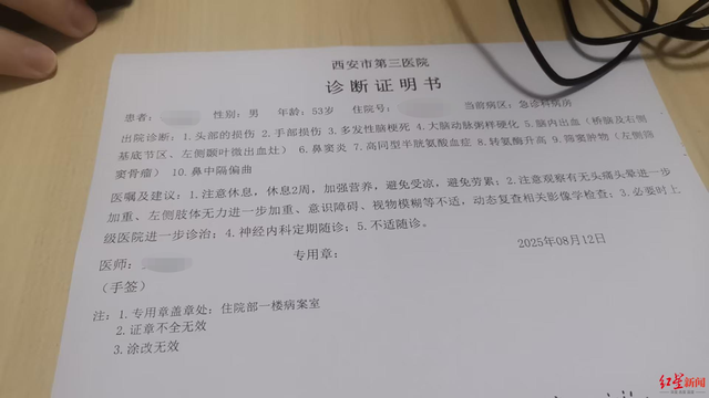 西安一小区保安与居委会副主任及其妹妹冲突后，因脑出血住院 未央区官方通报
