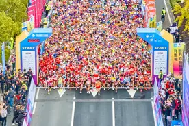 2024嘉兴马拉松鸣枪2万人活力开跑 为2025年“亚马”热身图片