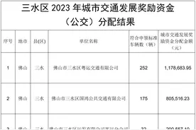 三水拟向公交企业“输血”超220万，资金这样分配图片