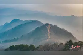 初冬长城景如画图片