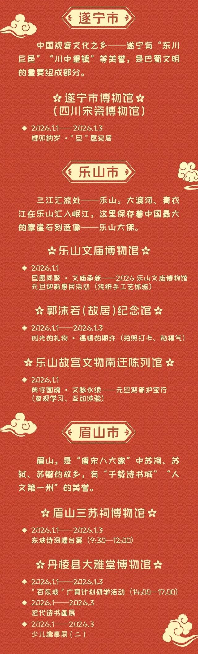 四川多家博物馆元旦节游玩指南来啦 | 假日蜀宝有约