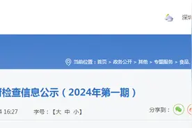 深圳市市场监督管理局医疗器械使用单位监督检查信息公示（2024年第一期）图片