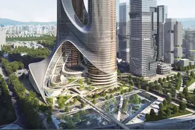 395米超级双子塔楼！中建五局中标深圳湾超级总部基地C塔项目图片