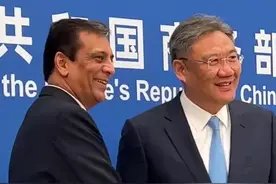 美企高管到访中国商务部，纷纷用中文打招呼图片