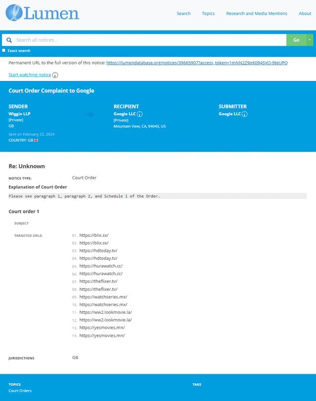 Cloudflare开始针对英国用户屏蔽盗版网站