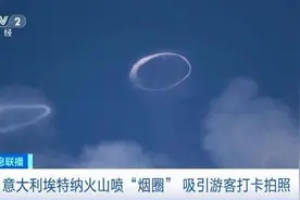 欧洲最高活火山开始“吐烟圈”，专家：这叫火山“涡环”图片