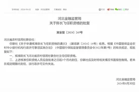 陈长飞获准出任河北省农村信用联社主任图片