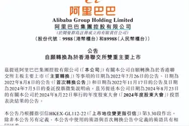 阿里巴巴：8月28日自愿转换为于港交所双重主要上市图片