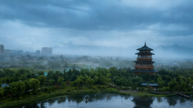 周末必打卡！西安4个雨天氛围感公园→