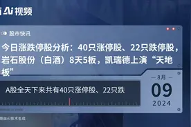 今日涨跌停股分析：40只涨停股、22只跌停股，岩石股份（白酒）8天5板，凯瑞德上演“天地板”