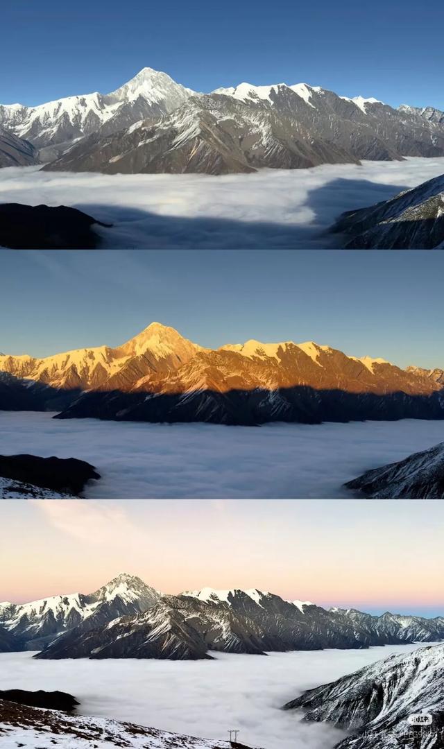 冬天的贡嘎才是真绝色！