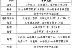 泉州初三市质检时间确定，考试范围……图片