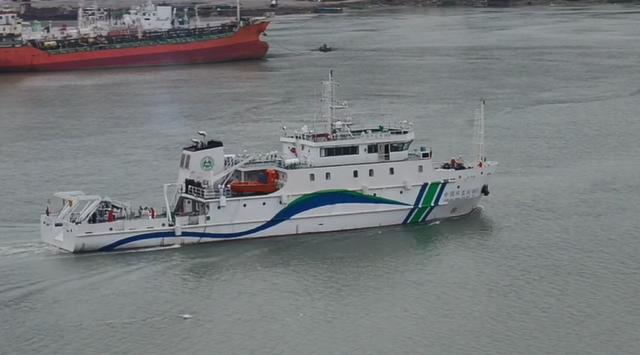 全省首艘海洋生态环境监测调查船在福安顺利交付