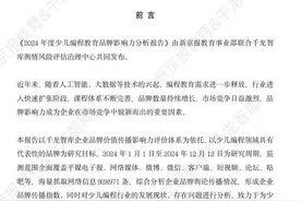 2024年度少儿编程教育品牌影响力分析报告图片