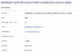 信阳鼎信资产运营公司拟发行10亿元公司债，获上交所受理图片