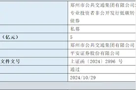 郑州公交集团拟发行5亿元低碳转型挂钩公司债，已获上交所通过图片