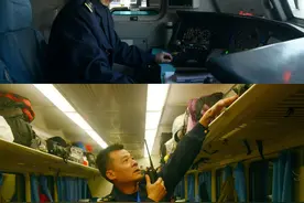 春运临列上，“火车头4S店员”“客串”客运乘务组图片