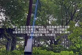 砍树“六脉神剑”来了？原来这是激光清障技术 可减少人工作业风险图片