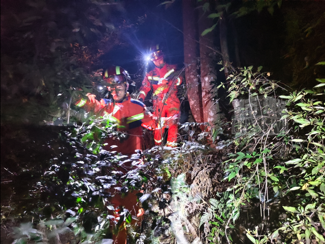 8名“银发”徒步爱好者被困景德镇深山，消防连夜施救