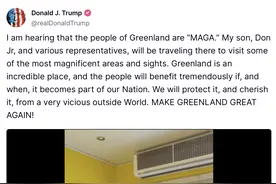 特朗普再提购买计划 声称要“让格陵兰岛再次伟大”图片