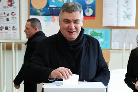 （外代一线）克罗地亚举行总统选举第二轮投票图片