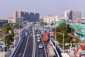 通车！国道G105中山新东阜路路口提前完成立交化改造图片