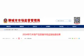 山东省聊城市市场监管局发布2024年竹木筷产品质量市级监督抽查结果图片