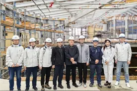 中国建研院总经理樊金龙赴2025年日本大阪世博会中国馆全过程工程咨询项目施工现场调研图片